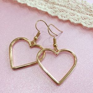 Gold Heart Shaped Earrings